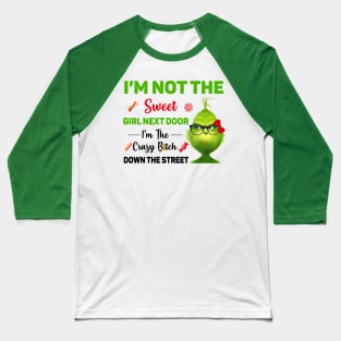 Funny Grinch Christmas Grinch Funny Gift Grinchmas Grinch Lovers Baseball T-Shirt